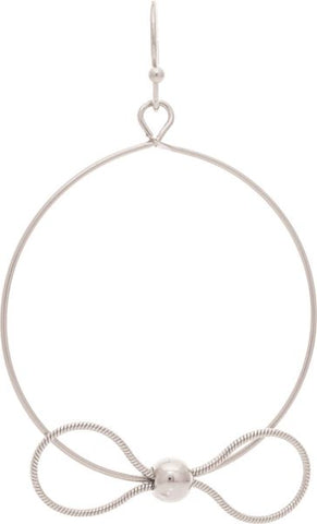 Circle bow earring