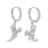 Glitzy Cowgirl Boot Earrings