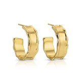 Sculptural Wide Hoop Earrings