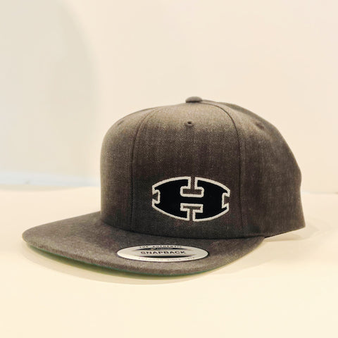 Black H Charcoal gray hat