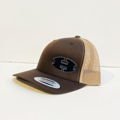 Brown/khaki Black H Hat