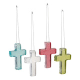 Glass Outdoor Hanging Crosses