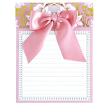 Pink Damask Bow Pad
