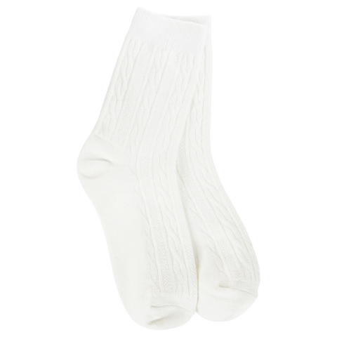 White World's Softest Sock