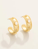 Mercer House Hoop Earrings Mother of Pearl