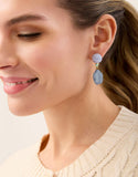 Flagler Stone Earrings Blue