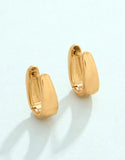 Chatham Hoop Earrings Gold