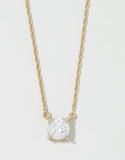 Shine Necklace Brillant/Cushion Gold
