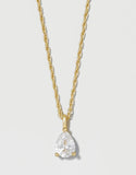 Shine Necklace/Pear shape Gold