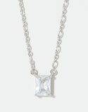 Shine Amazing/Emerald Silver Necklace