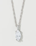 Shine Fantastic/Marquise Silver Necklace