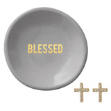 Blessed earrings/trinket tray