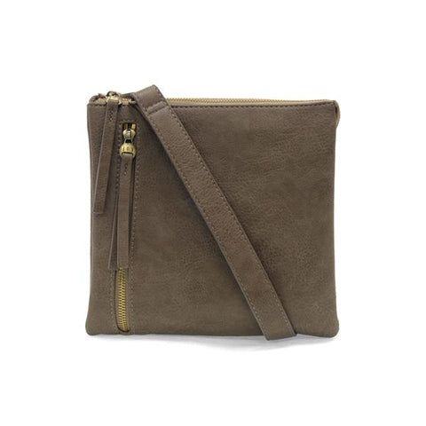 Taupe Dawn Multi pocket compact crossbody bag