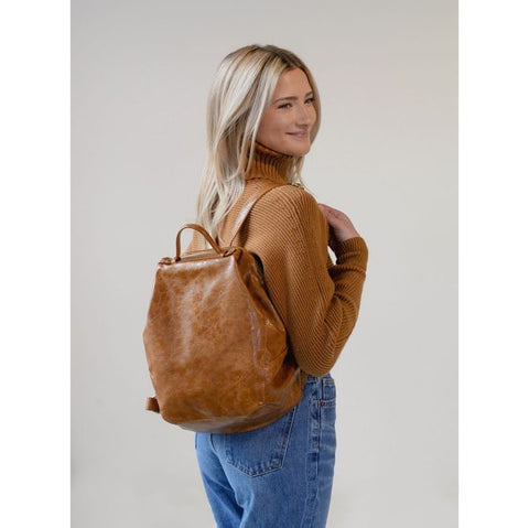 Buck tan Maggie Modern Backpack