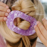 Large Round Flat hair Clip