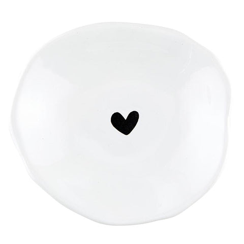 Heart ceramic dip bowl