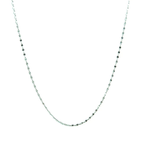 delicate silver chain necklace