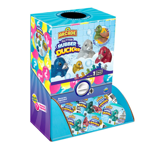 Orb Toys Arcade Capsule Glitter Rubber Duckies Surprise Capsules