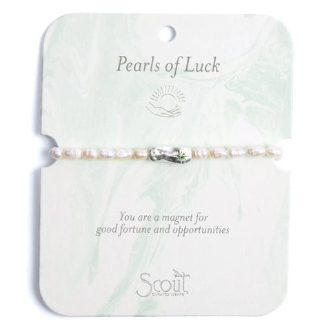 Pearls of luck silver bracelet
