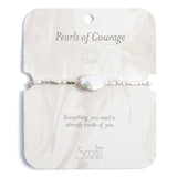 Pearl of Courage Silver Bracelet