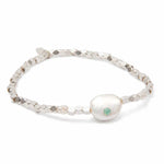 Pearl of Courage Silver Bracelet