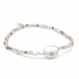Pearl of Courage Silver Bracelet