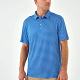 Performance Polo -Texas Blue and White