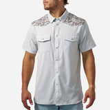 Performance Western Shirt Bird SZN - Light Grey & Classic Deer Camo