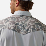 Performance Western Shirt Bird SZN - Light Grey & Classic Deer Camo