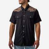 Performance Western Shirt - Deer SZN - Black & Gauge Camo