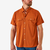 Performance Western Shirt - Burnt orange