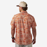 Performance Western Shirt - Texas Paisley - Orange