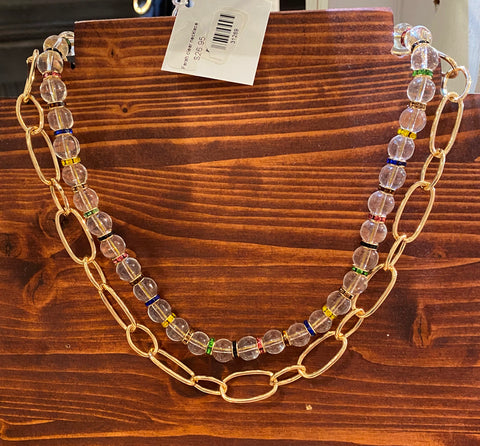 Farah clear necklace