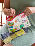 Sewing kit zipper bag