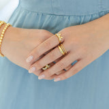 Adjustable pave bow ring