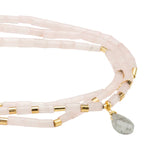 Rose Quartz stone of love necklace/bracelet