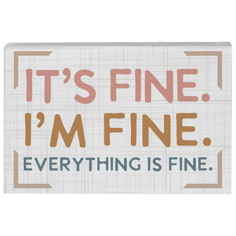 It's fine sign