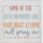 Memories made at home sign