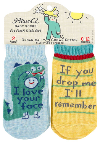 Your Face/Drop Me Baby Socks