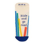 Hide and Go Read Sneaker Sock S/M