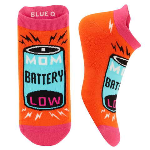 Mom Battery low sneaker sock