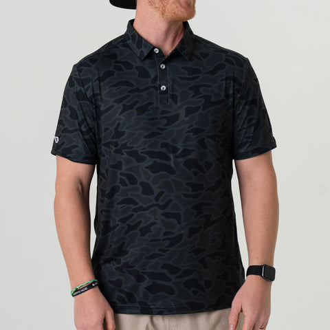 Performance Polo Black Camo