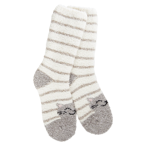 Cat Stripe Soft Sock