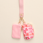 Dynamic Duo Pouch Wristlet - Blushing bows