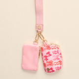 Dynamic Duo Pouch Wristlet - Blushing bows