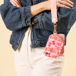Dynamic Duo Pouch Wristlet - Blushing bows