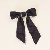 Black Pearl Hair Bow