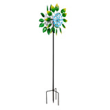 Metal  Hydrangea Wind Spinner 74"H (Pick up only)
