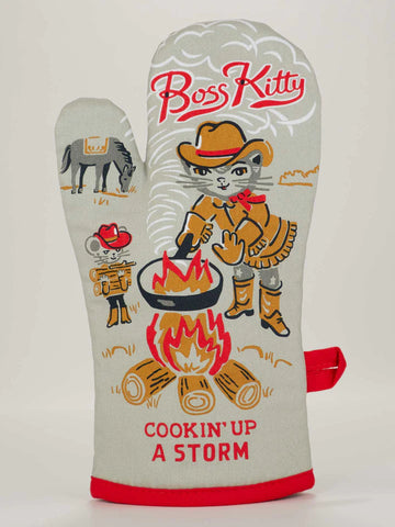 Boss kitty oven mitt