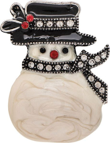Sparkle Accents Snowman Pin
